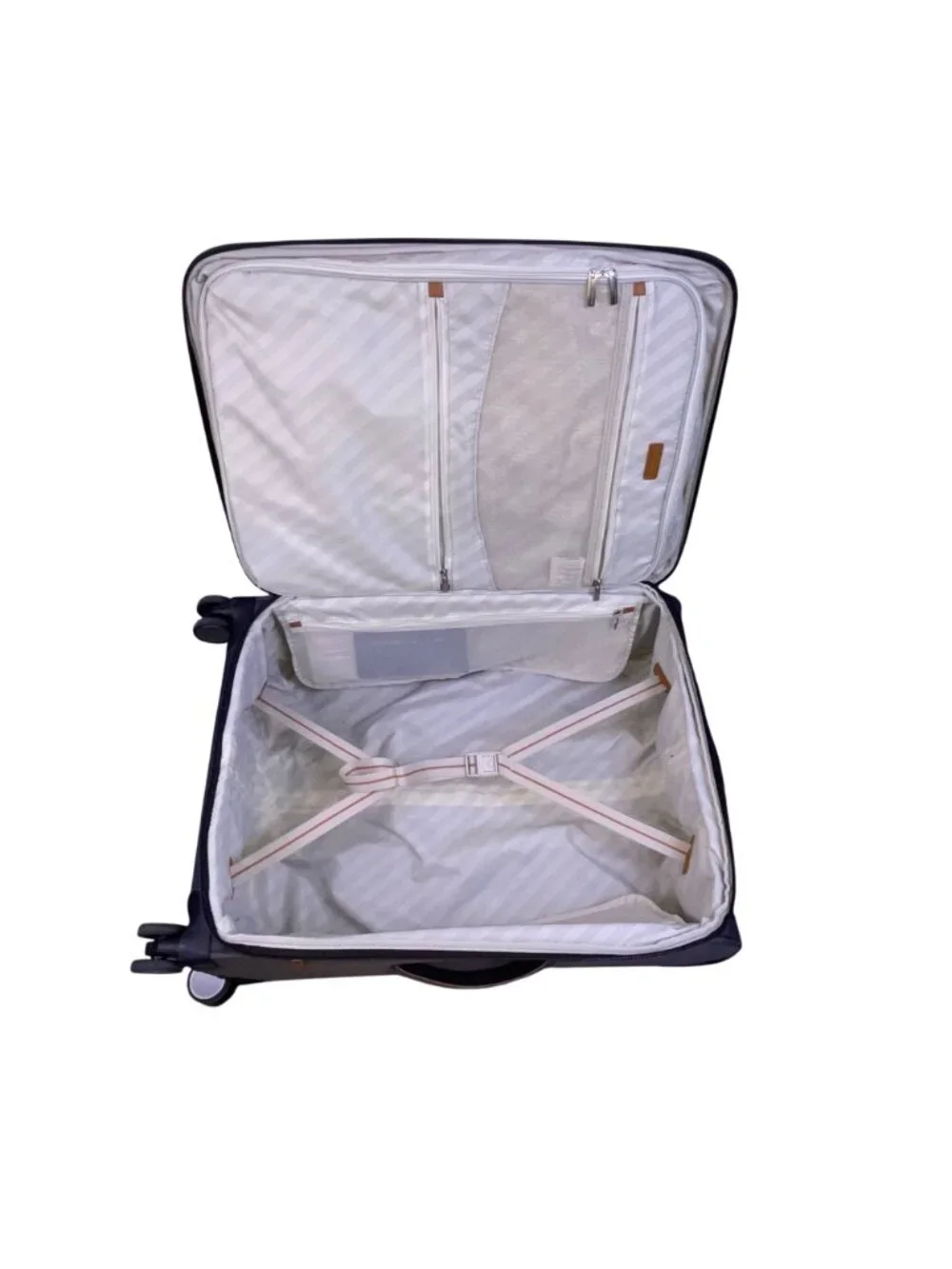 Ricardo Men’s Gray & Blue Blend Nylon 4-Wheel Spinner Expandable Travel Luggage